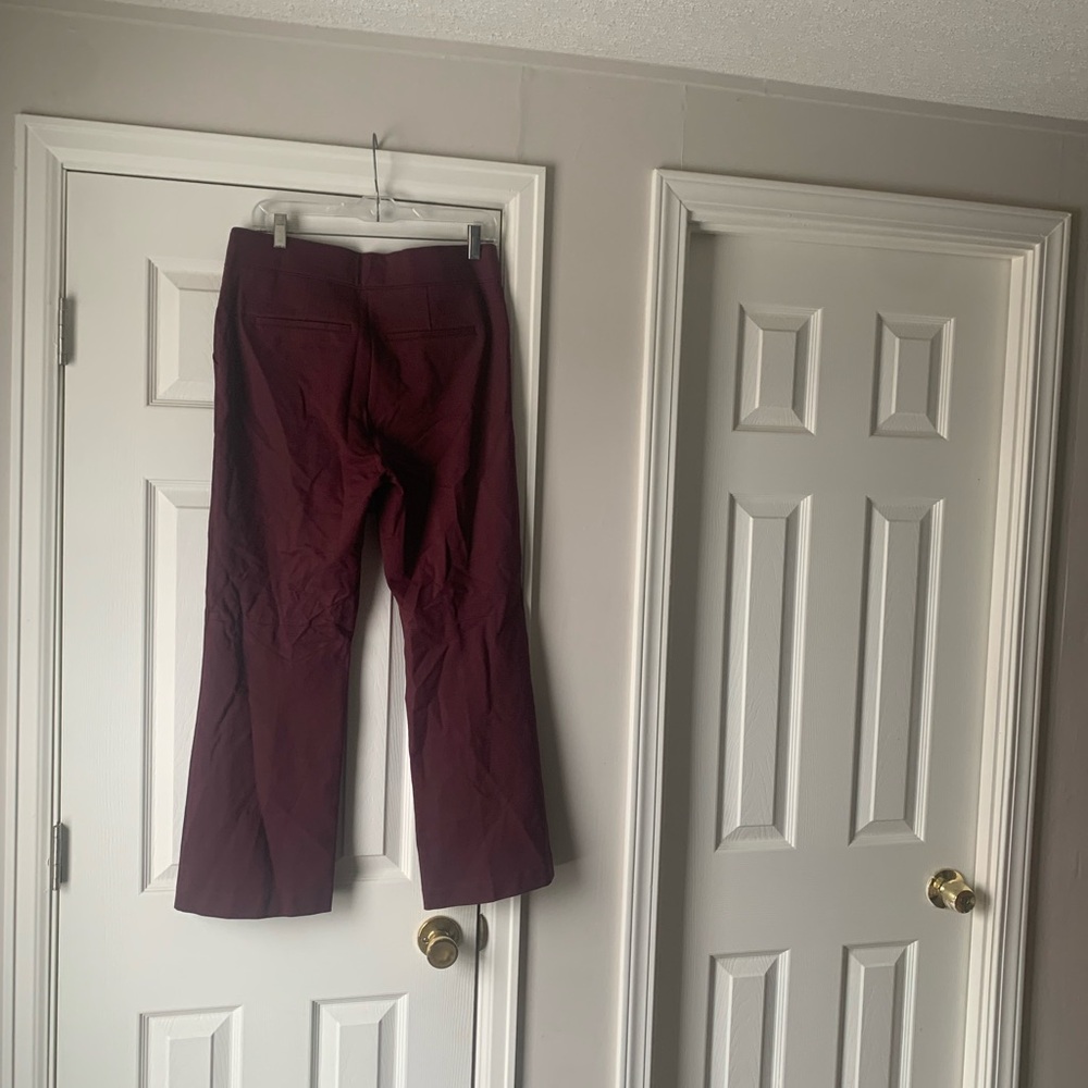 SPANX Burgundy Stretch Dress Pants